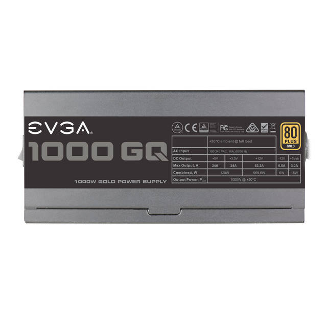EVGA Power Supply 210-GQ-1000-V1 1000 GQ 80+ Gold Semi Modular 1000W Retail
