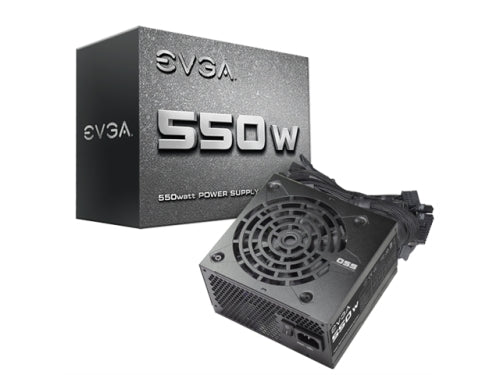 EVGA Power Supply 100-N1-0550-L1 550W +12V 120mm Sleeve Bearing Fan ATX Retail