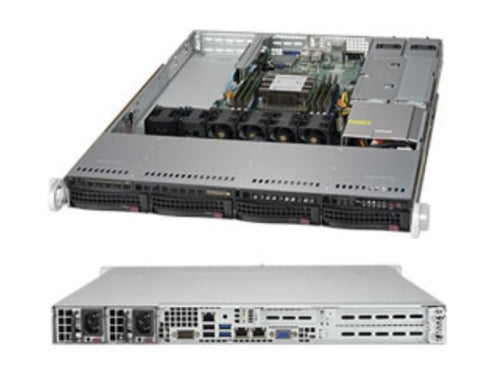 Supermicro System SYS-5019P-WTR 1U Intel Xeon C622 4x3.5 inch Hot-Swap SATA PCI Express Brown Box