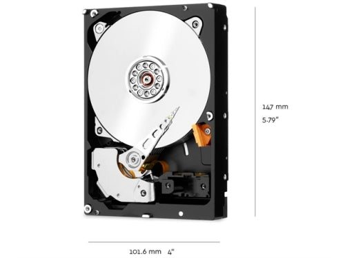 Western Digital Hard Disk Drive WD6003FFBX 3.5 inch 6TB SATA 256MB  Desktop RED PRO Bare