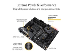 ASUS Motherboard TUF GAMING X570-PLUSWi-Fi AMD AM4 Ryzen X570 PCIe4.0 ATX Retail