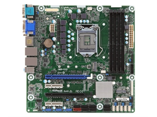 ASRock Motherboard IMB-1312 Core i7/i5/i3/Celeron S1151 64GB DDR4 PCIe Micro ATX Retail