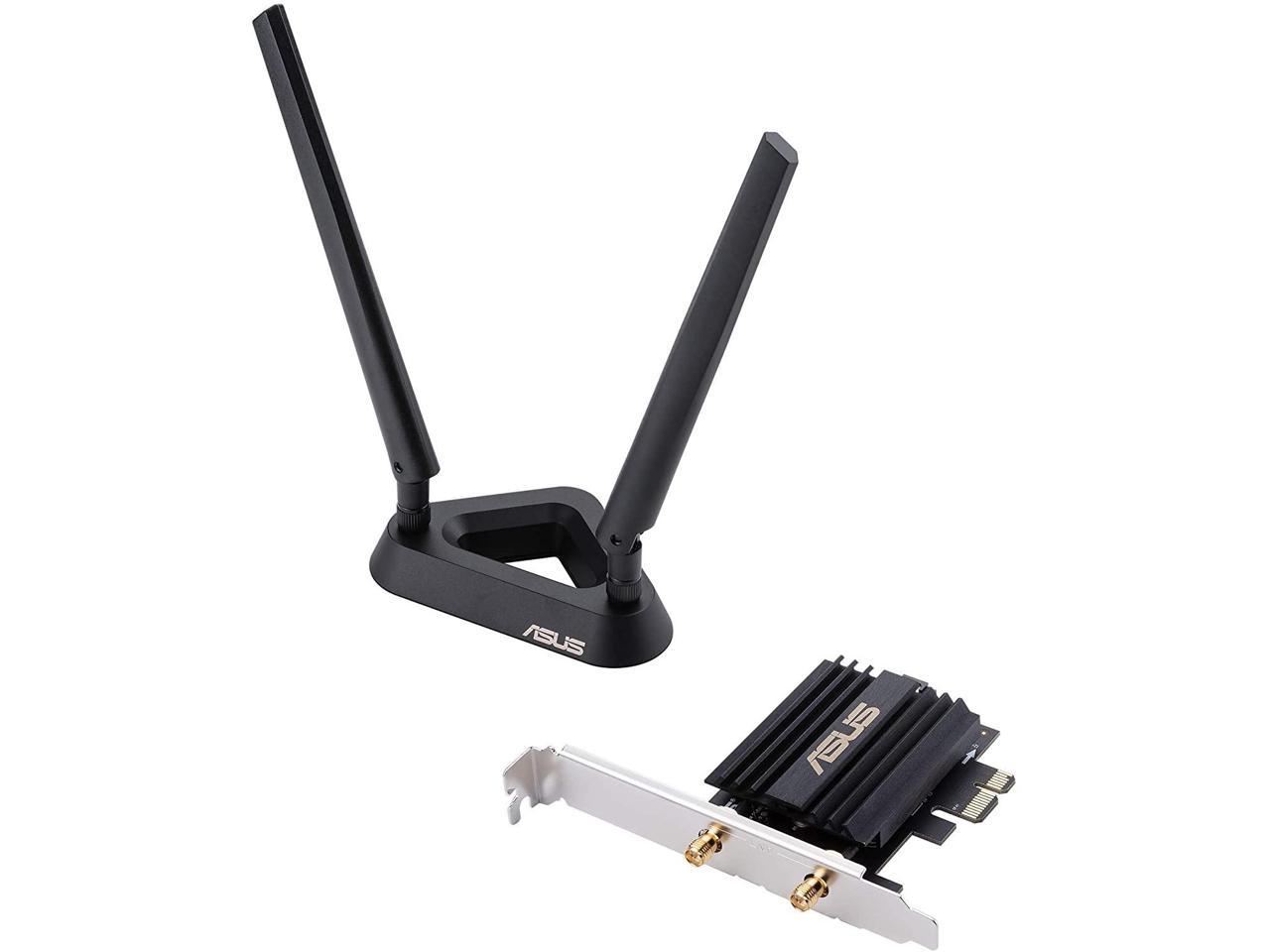 Asus Network PCE-AX58BT AX3000 Dual Band PCI-E WiFi 6 Adapter 160MHz Bluetooth5.0 Retail