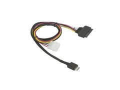 Supermicro Cable CBL-SAST-1011 75cm OCuLink to PCI Express U.2 with Power Cable BrownBox