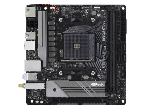 ASRock Motherboard B550M-ITX/AC AMD AM4 Ryzen B550 Max 64GB DDR4 Mini-ITX Retail