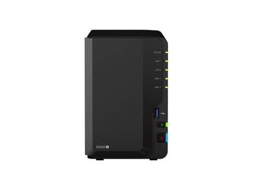 Synology Network Attached Storage DS220+ 2bay NAS DiskStation (Diskless) Retail