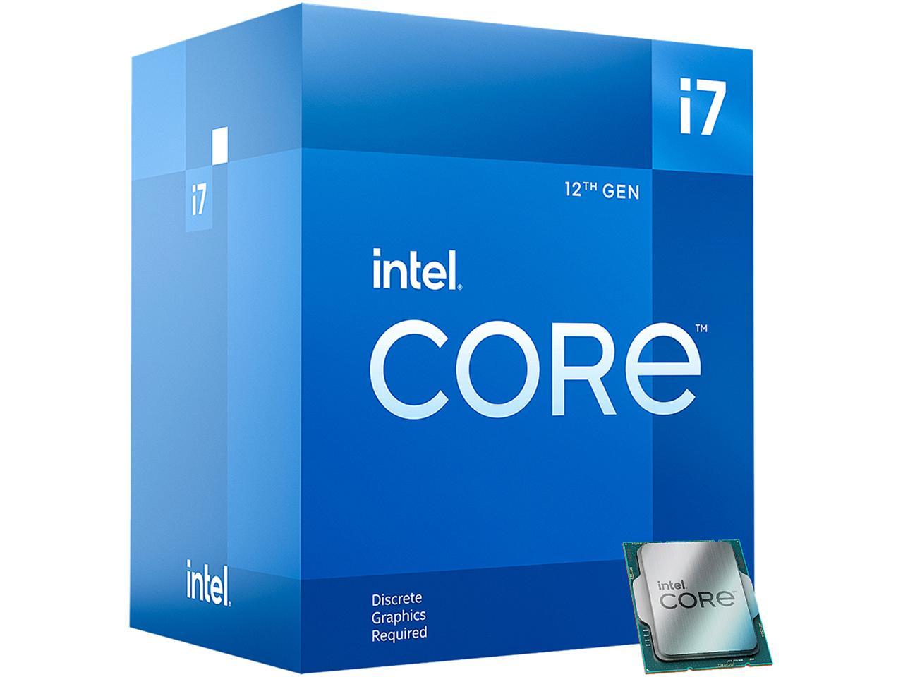 Intel CPU BX8071512700F Core i7-12700F BOX 12Cores/20Threads 2.1GHz 25MB FCLGA1700 Retail
