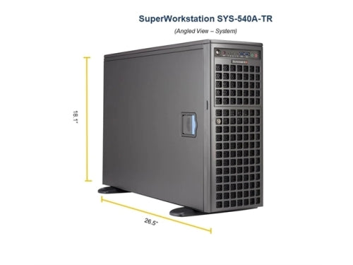 Supermicro Server SYS-540A-TR XeonW-3300 LGA4189 Socket P+ C621A Max.4TB 4x92mm hot-swap 2200W Brown Box