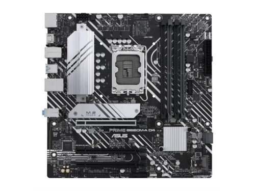 ASUS Motherboard PRIME B660M-A D4 B660 LGA1700 Max128GB DDR4 PCIe mATX Retail