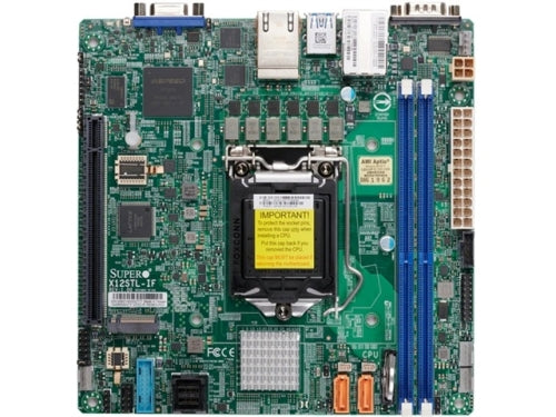 Supermicro Motherboard MBD-X12STL-IF-B C252 LGA1200 Socket H5 Max64GB DDR4 Mini-ITX Bulk Pack