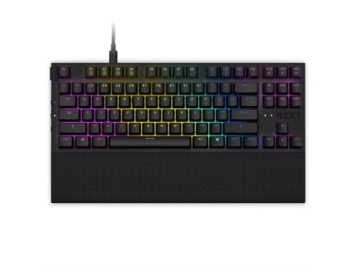 NZXT Keyboard KB-1TKUS-BR Keyboard Tenkeyless Black ANSI (US) Retail
