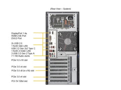 Supermicro Server SYS-531A-IL Mid-Tower Corei LGA1700 W680 DDR5 128GB 668Watts PCIE Brown Box